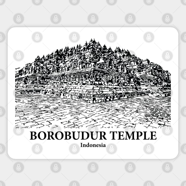 Borobudur Temple - Indonesia Magnet by Lakeric